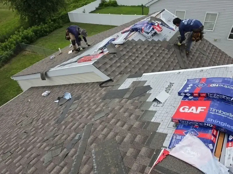 GAF Timberline HD shingle installation in progress Haines City FL — licensed roofing crew Polk County